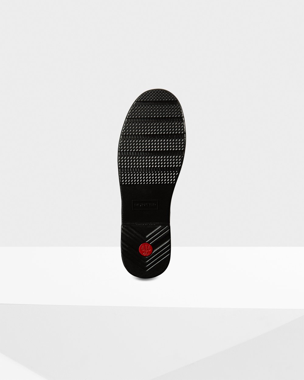 Hunter Uzun Yağmur Çizmeleri Bayan Siyah - Refined Slim Fit Adjustable Quilted - Türkiye GS8790152